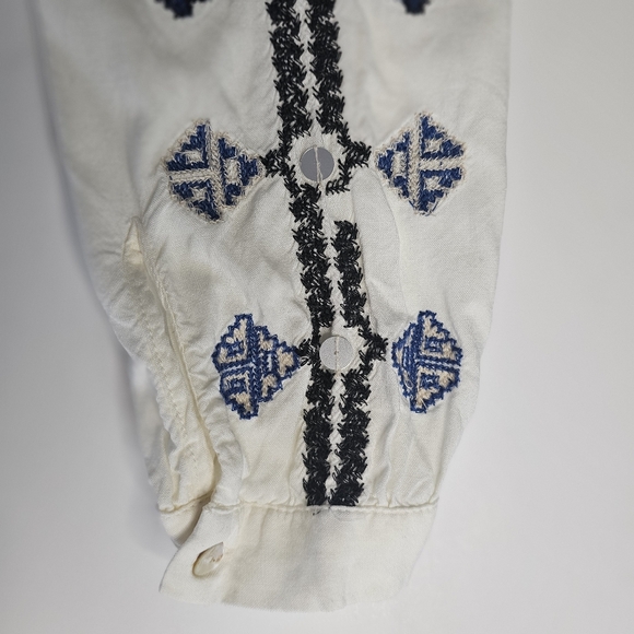 Velvet Graham & Spencer Embroidered Sequin Boho Top S - Picture 10 of 11